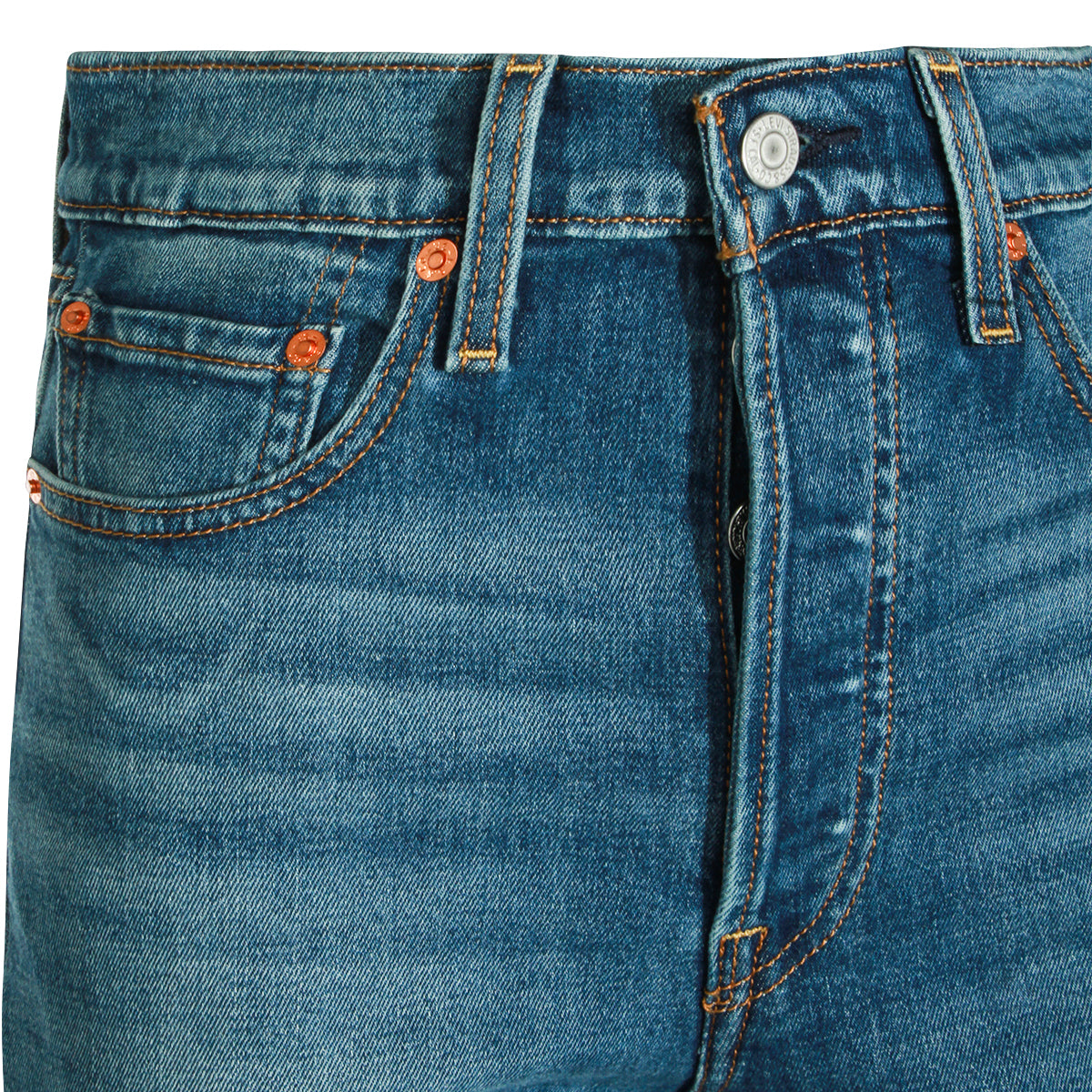 DARK BLUE COTTON DENIM JEANS