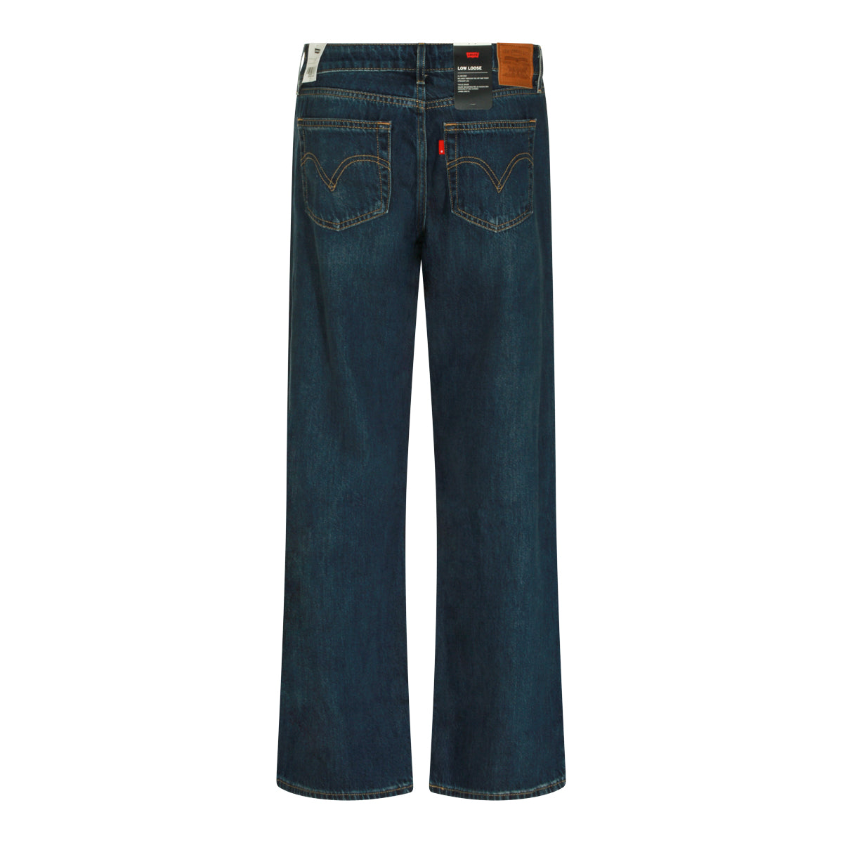 DARK BLUE LOW LOOSE JEANS
