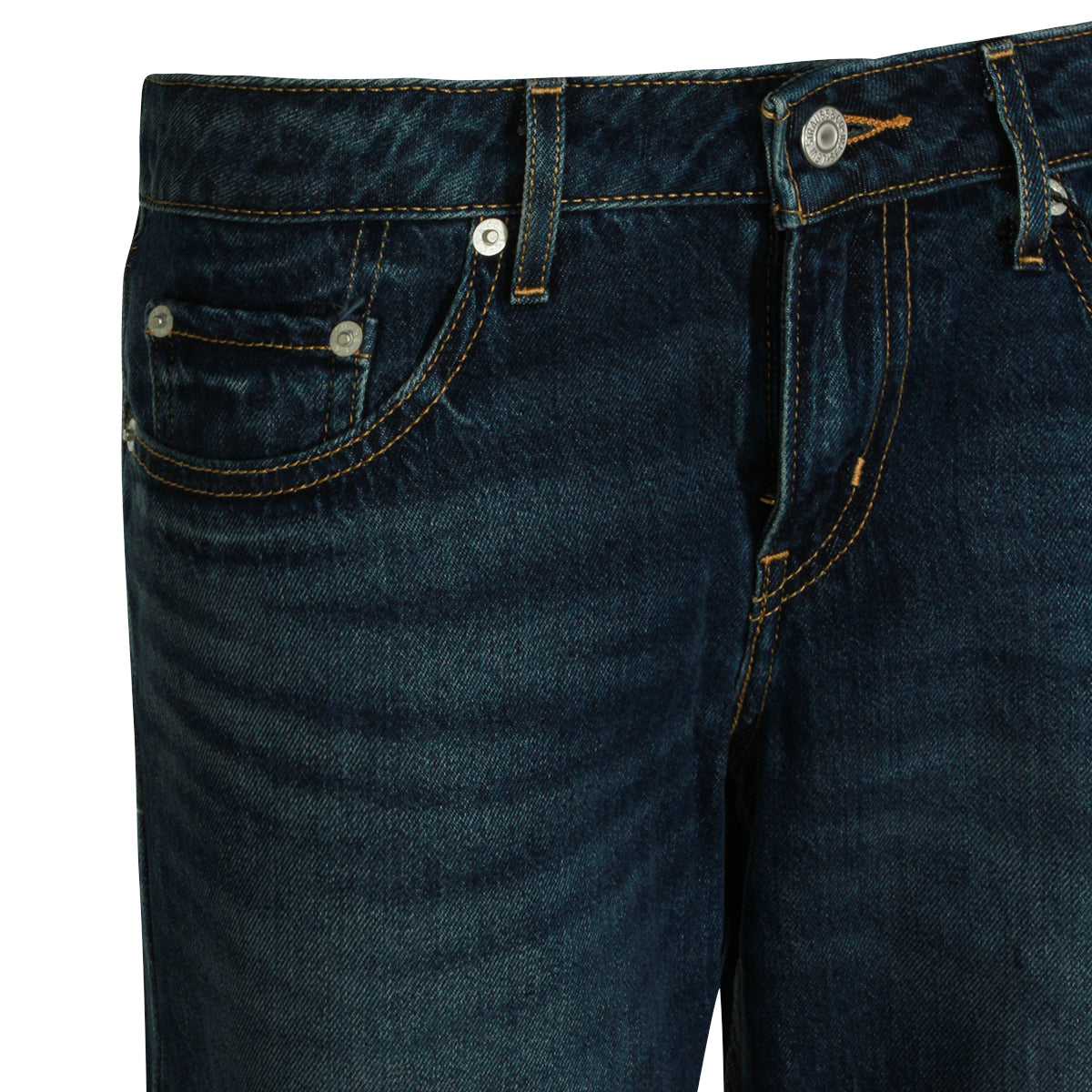 DARK BLUE LOW LOOSE JEANS