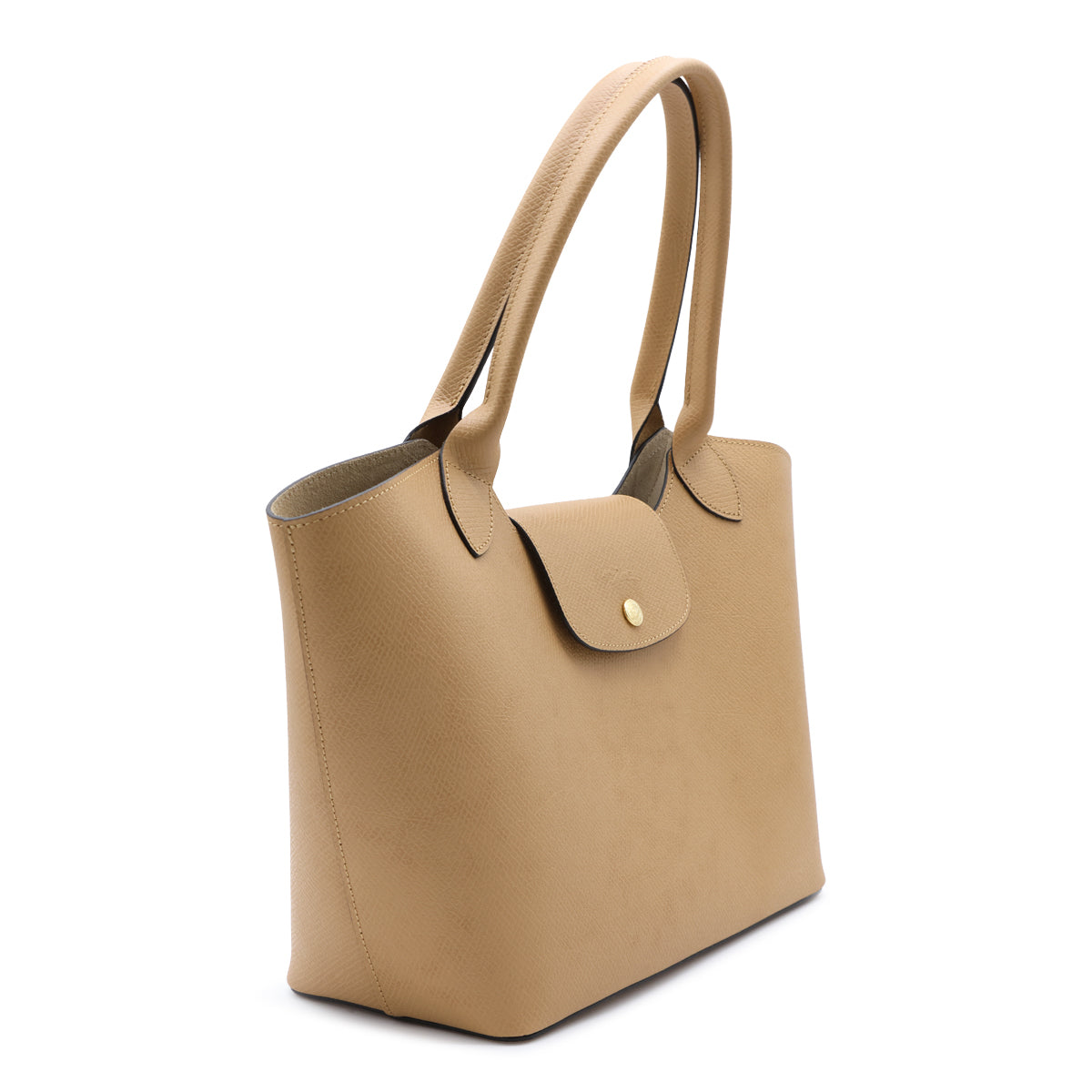 BEIGE LEATHER EPURE L TOTE BAG