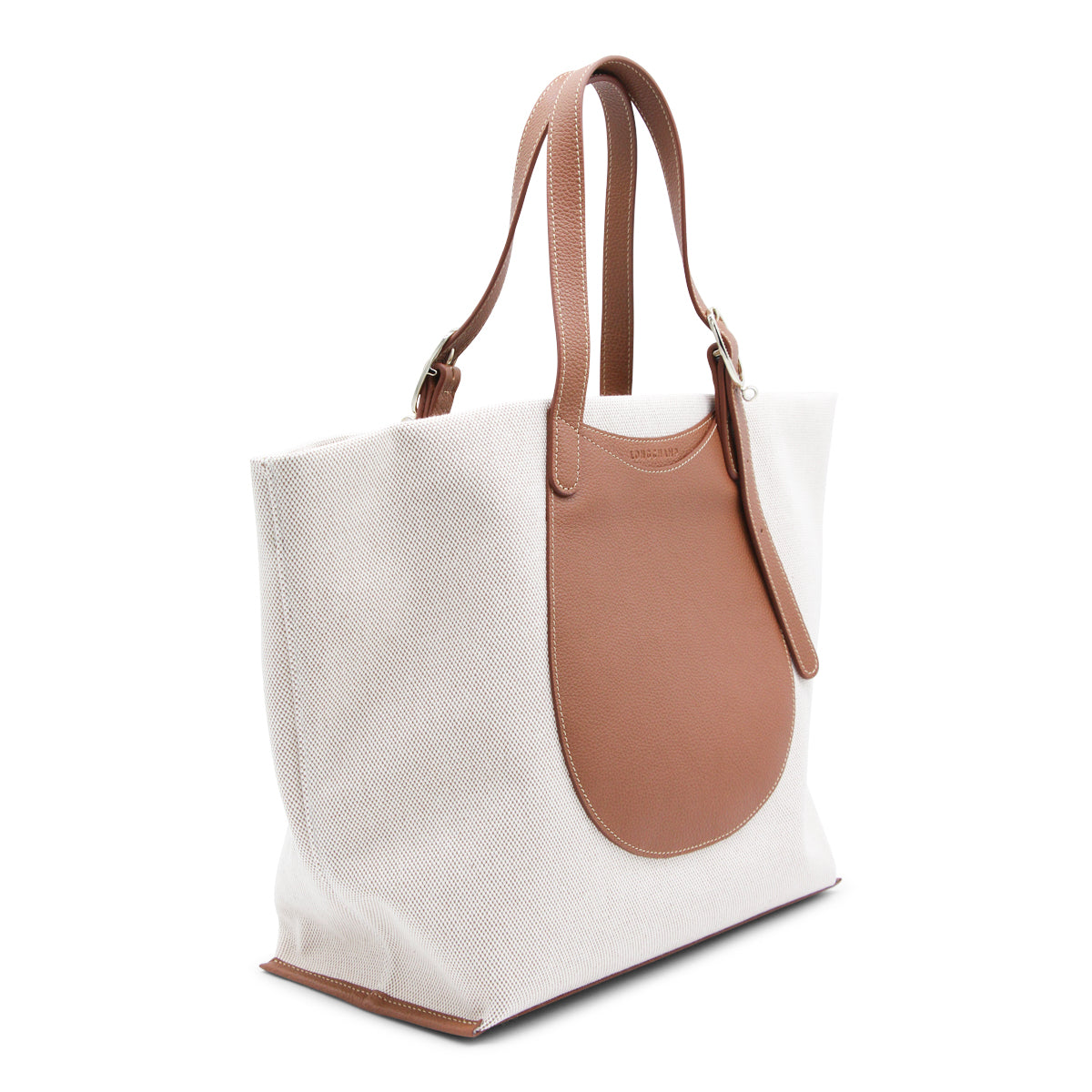 CARAMEL CANVAS AND LEATHER COMPLICE TOTE BAG