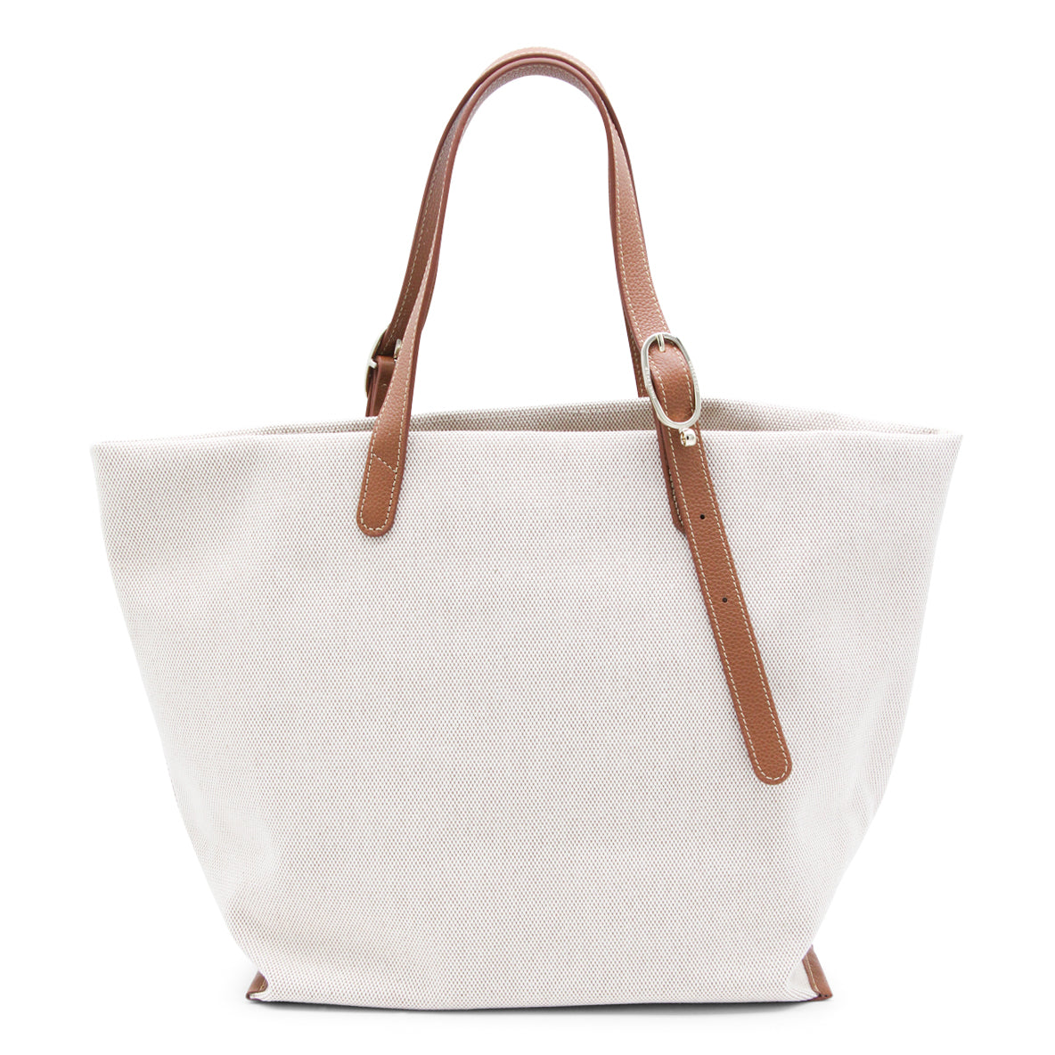CARAMEL CANVAS AND LEATHER COMPLICE TOTE BAG