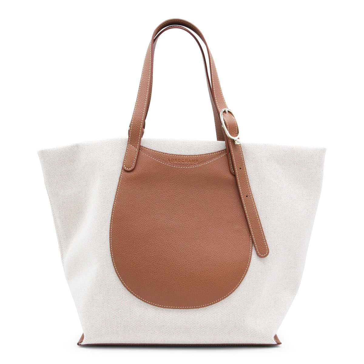 CARAMEL CANVAS AND LEATHER COMPLICE TOTE BAG