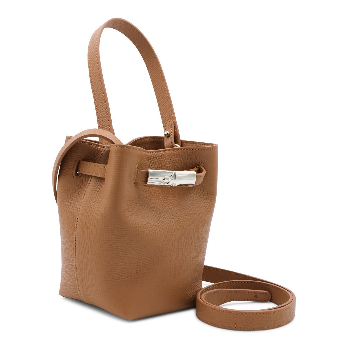 CARAMEL LEATHER LE SMART FLOW S SATCHEL