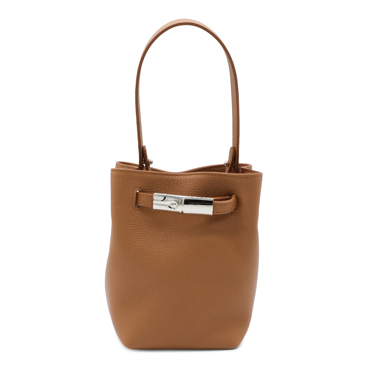CARAMEL LEATHER LE SMART FLOW S SATCHEL