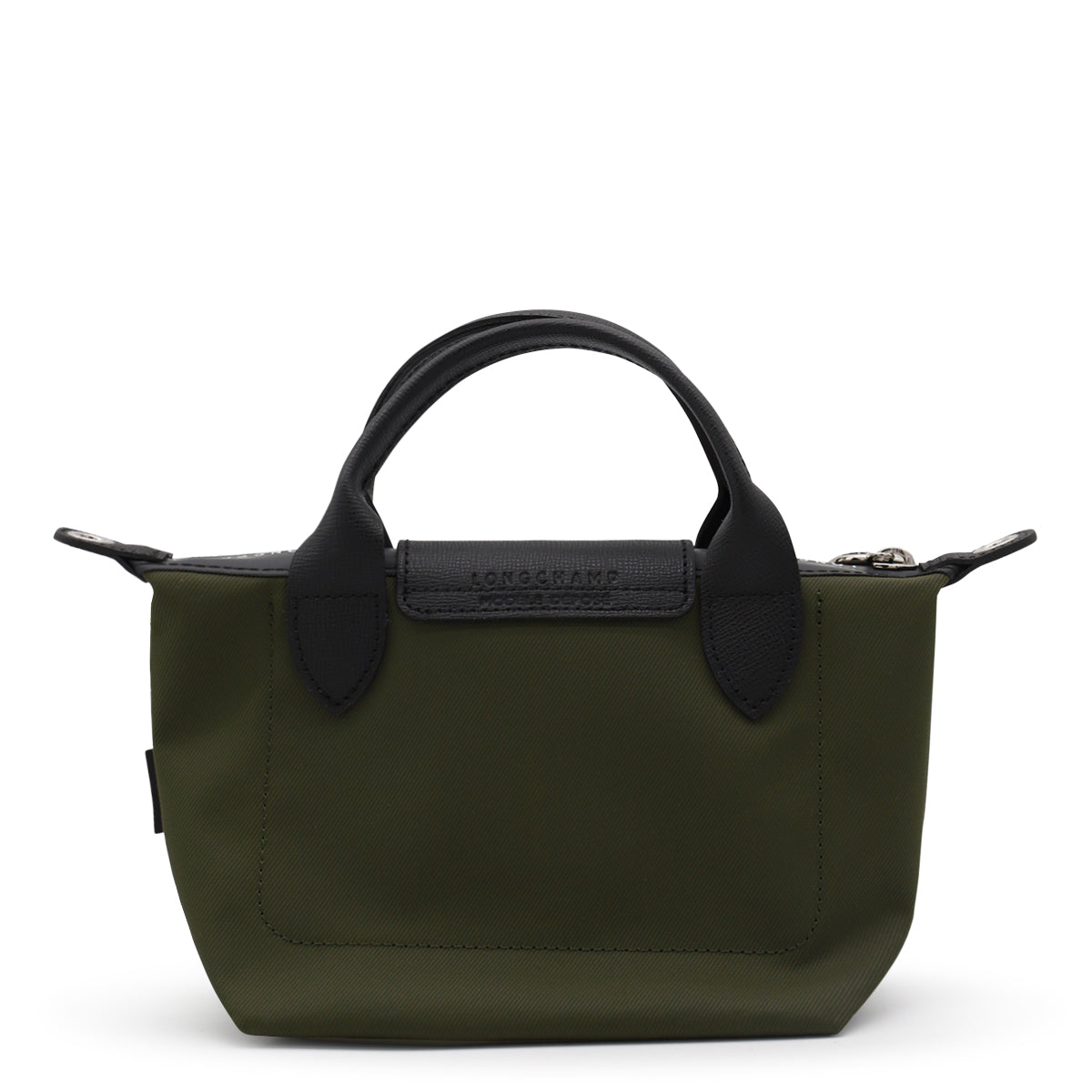 GREEN LEATHER LE PLIAGE XTRA XS TOTE