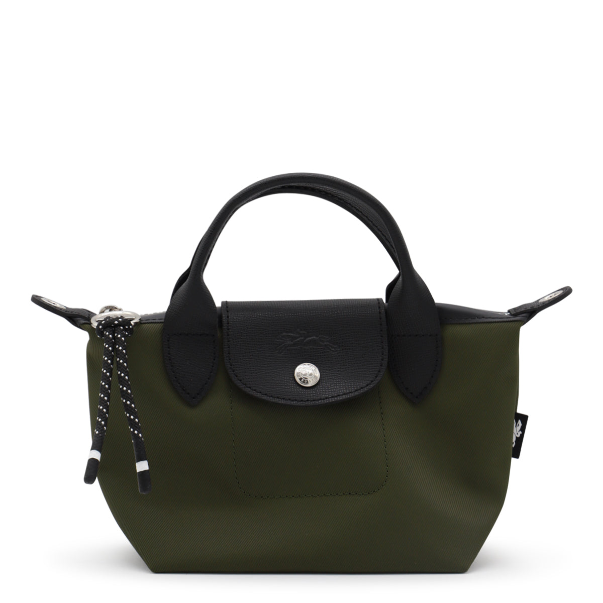 GREEN LEATHER LE PLIAGE XTRA XS TOTE