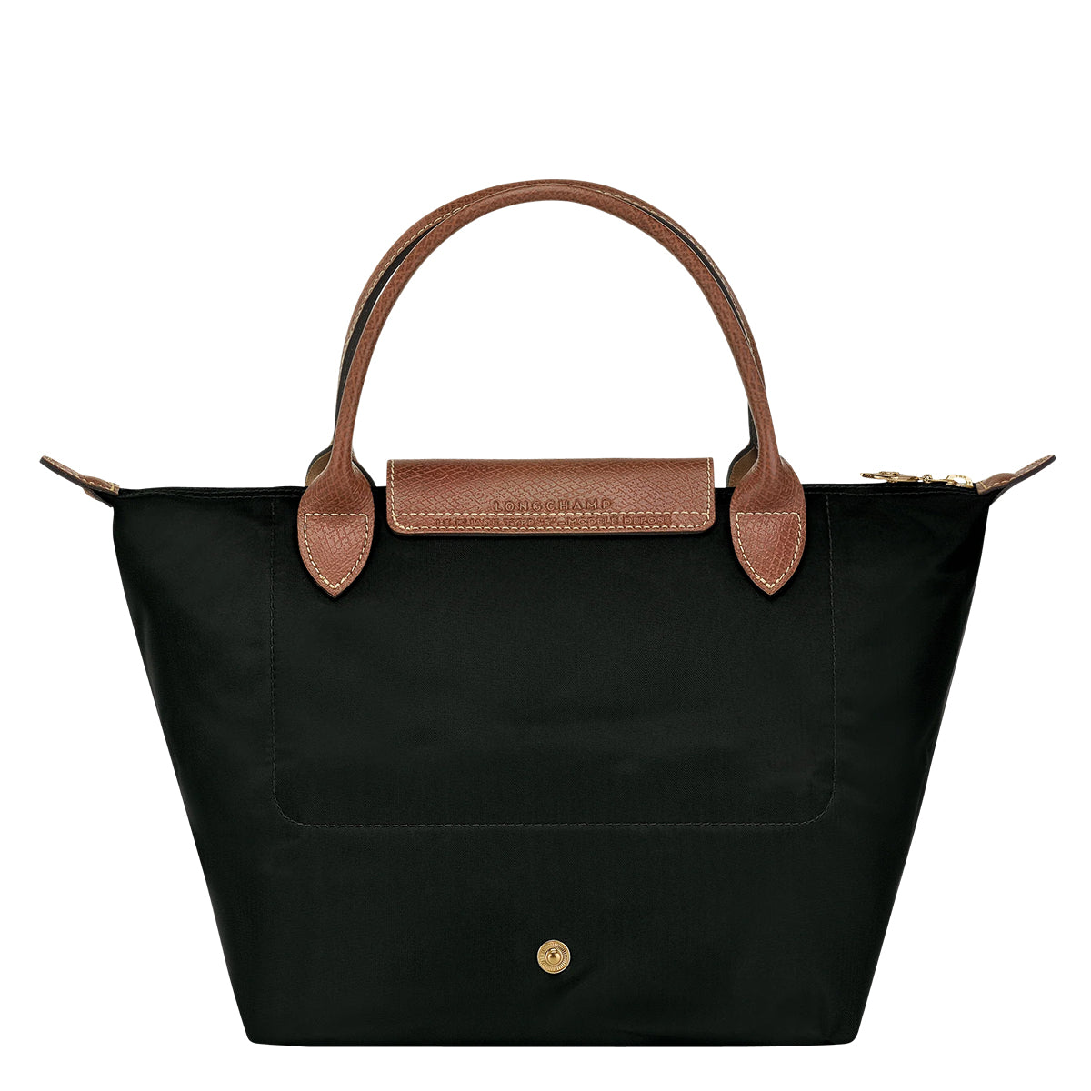 BLACK LEATHER LE PLIAGE ORIGINAL S TOTE
