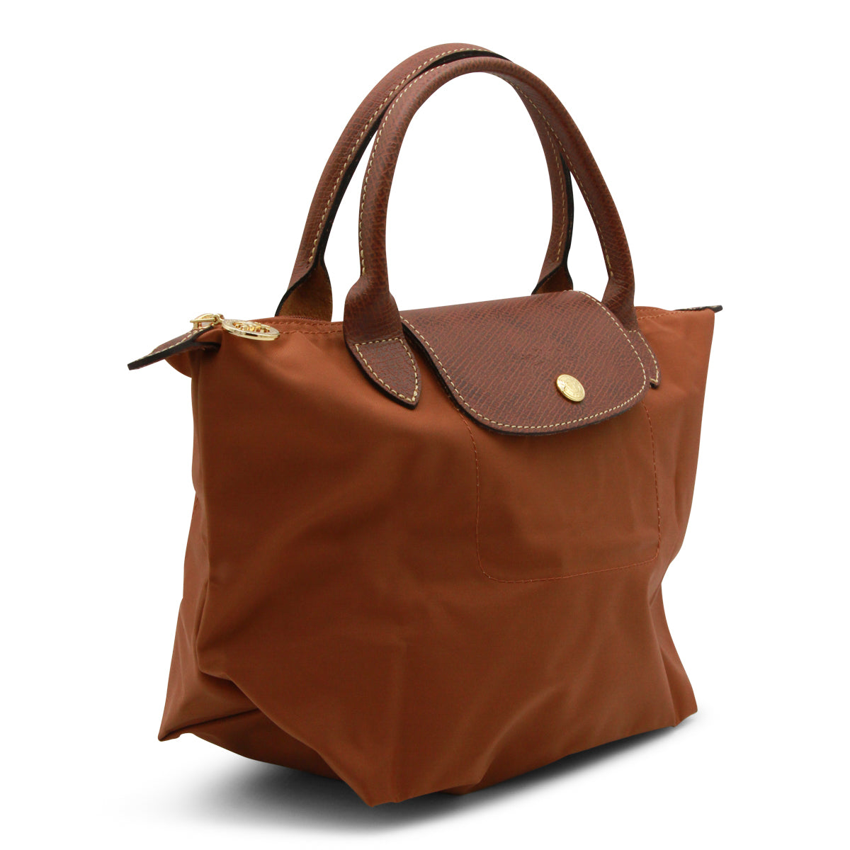 BROWN CANVAS LE PLIAGE S TOTE BAG