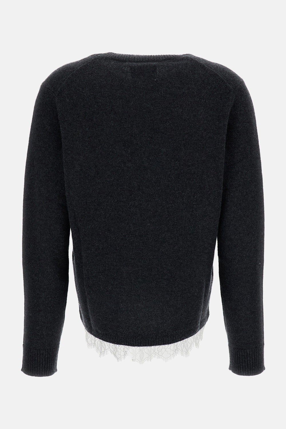 ARVO LACE-TRIM CREWNECK SWEATER