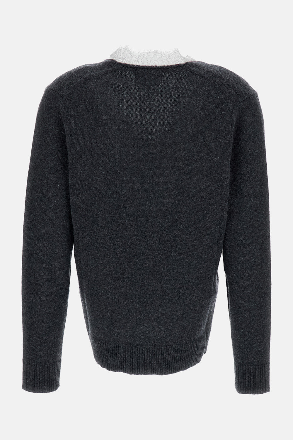 LEYLA LACE-TRIM SWEATER