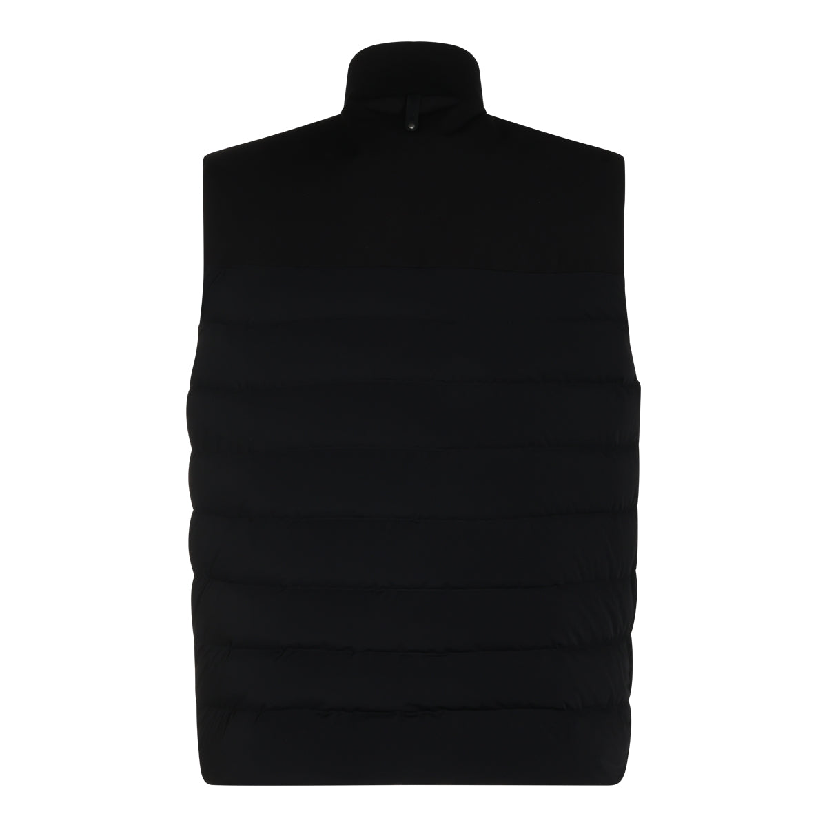 BLACK NYLON DOWN JACKET
