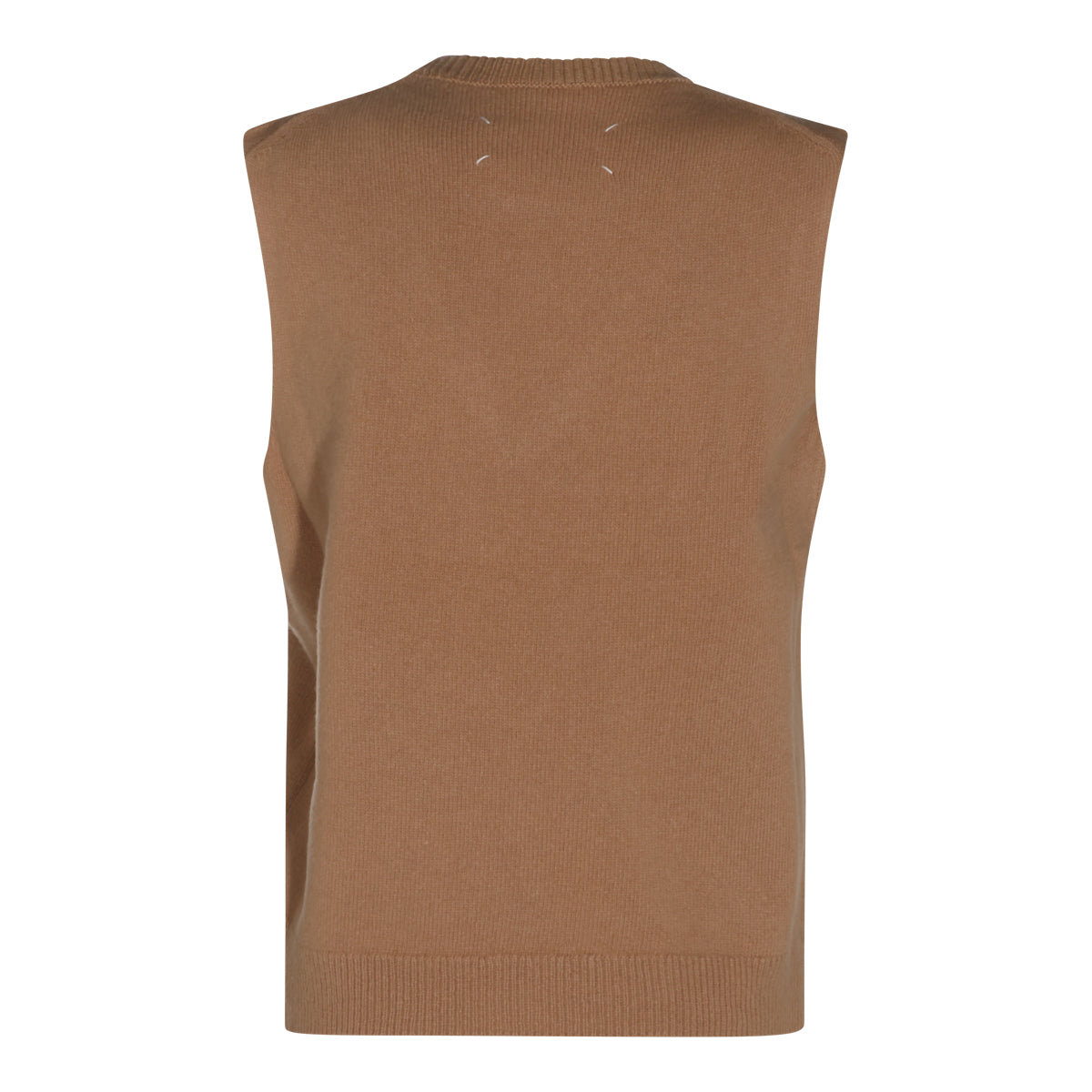CAMEL VIRGIN WOOL FUSE VEST DOWN JACKET
