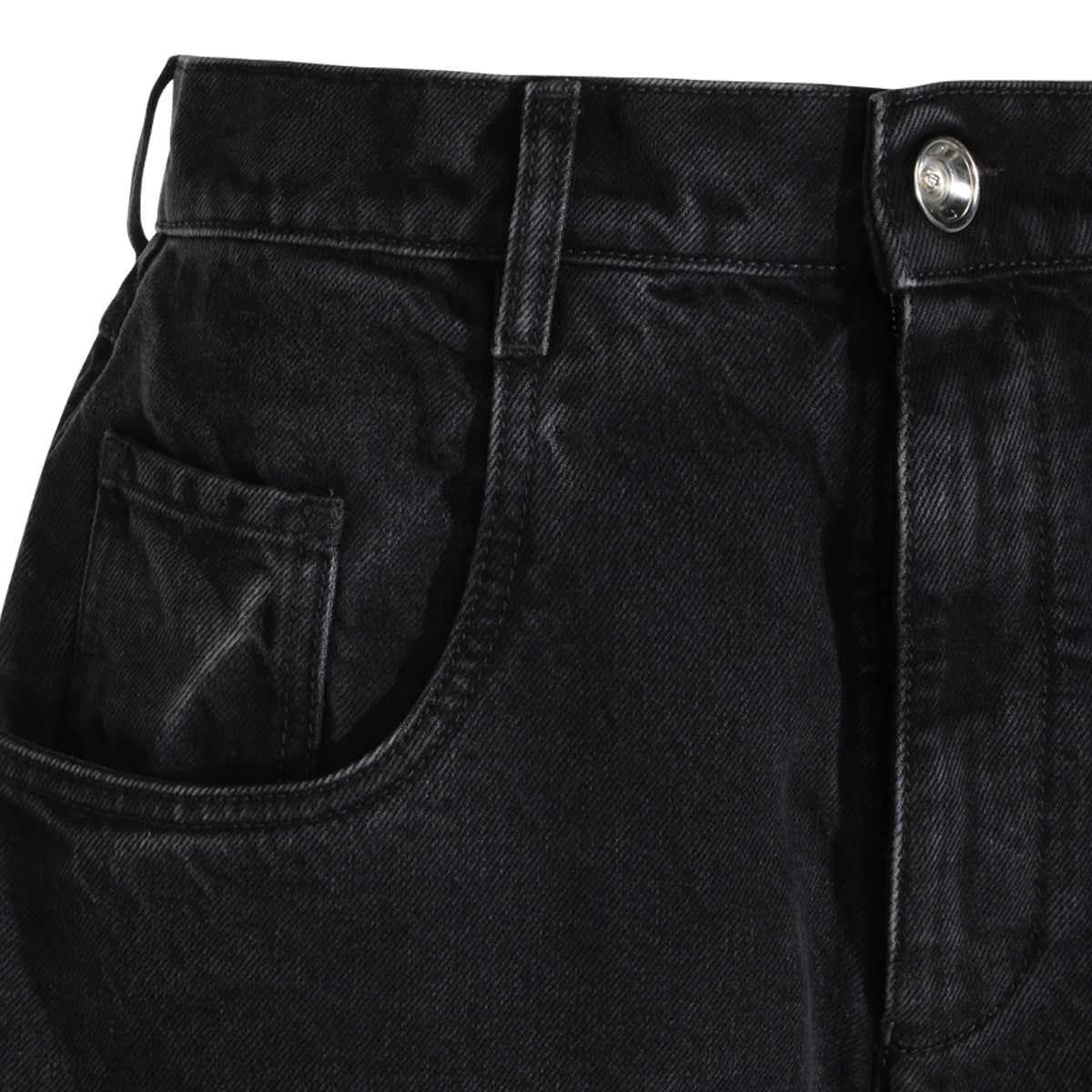BLACK COTTON JEANS
