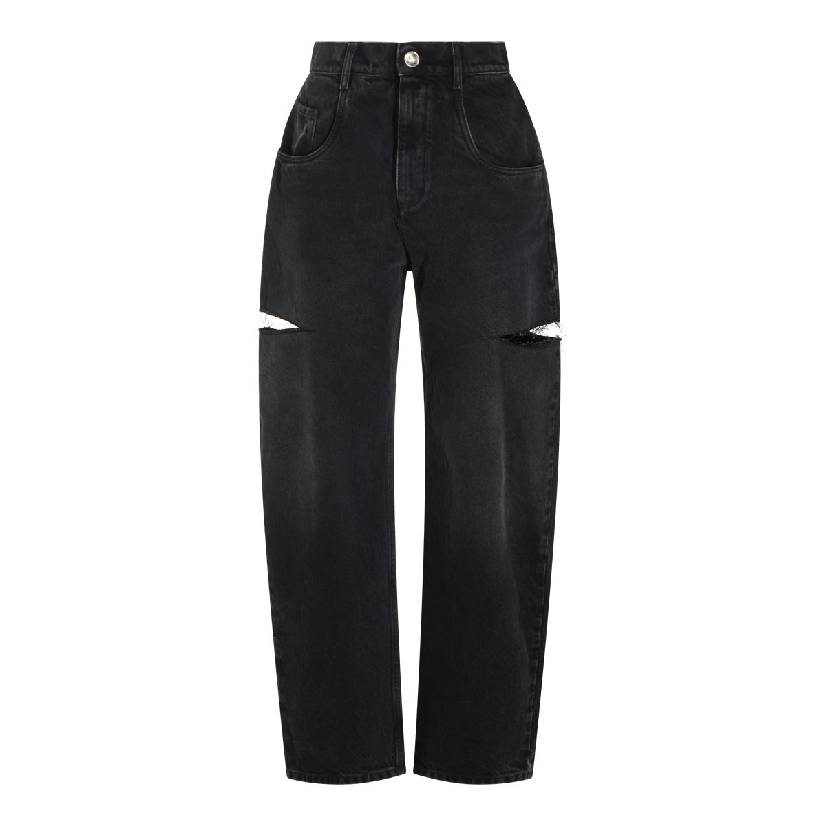 BLACK COTTON JEANS