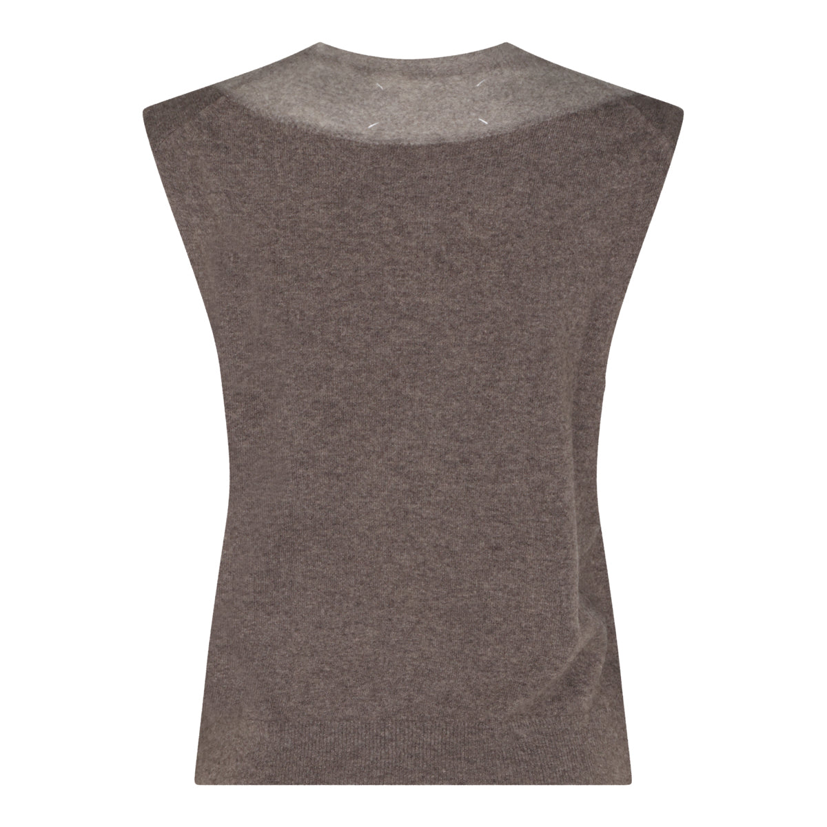 MUD AND ECRU VIRGIN WOOL FUSE KNITWEAR
