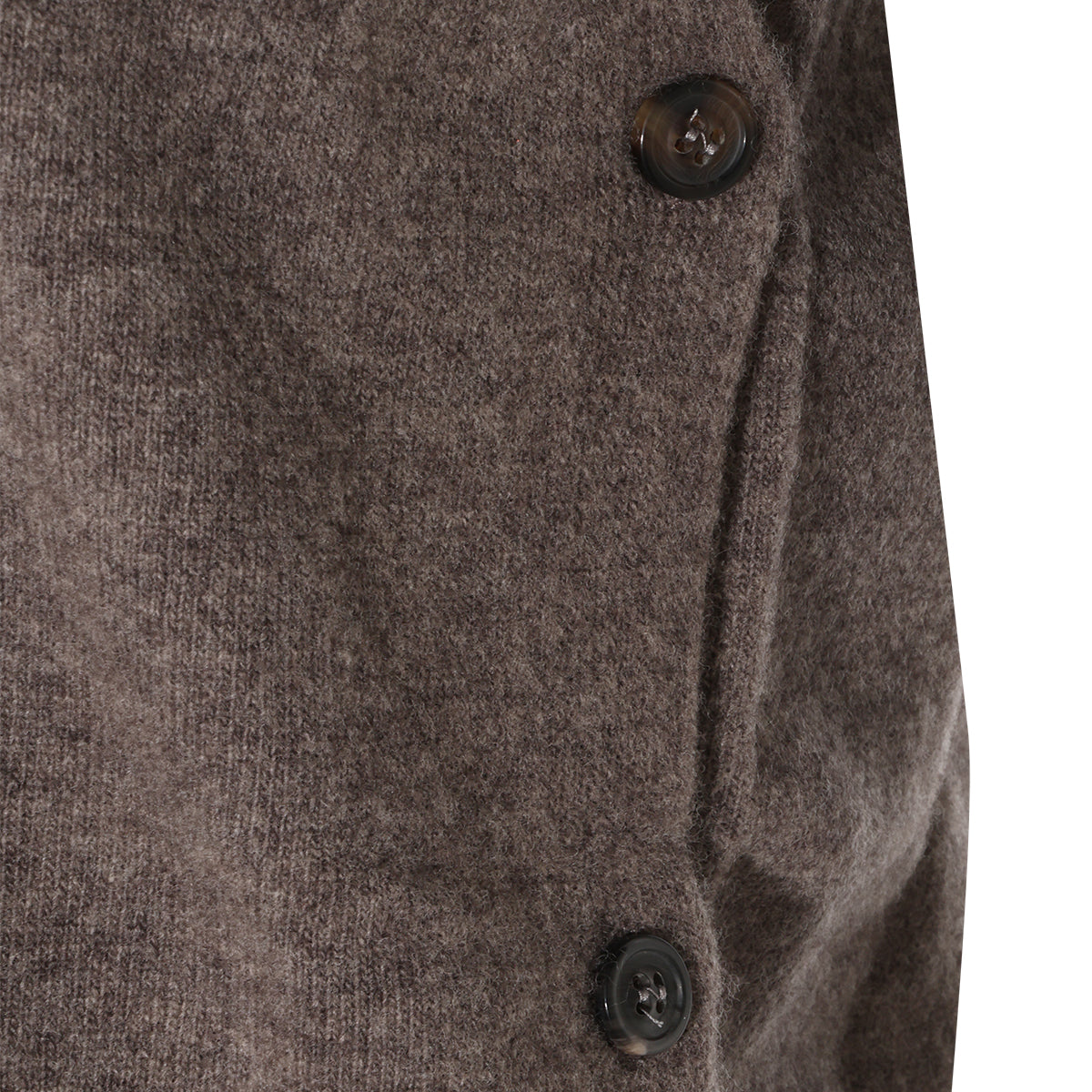MUD AND ECRU VIRGIN WOOL FUSE KNITWEAR
