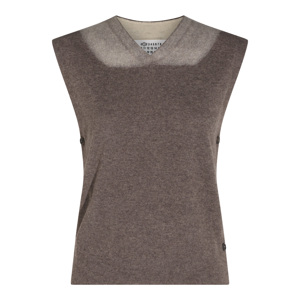 MUD AND ECRU VIRGIN WOOL FUSE KNITWEAR