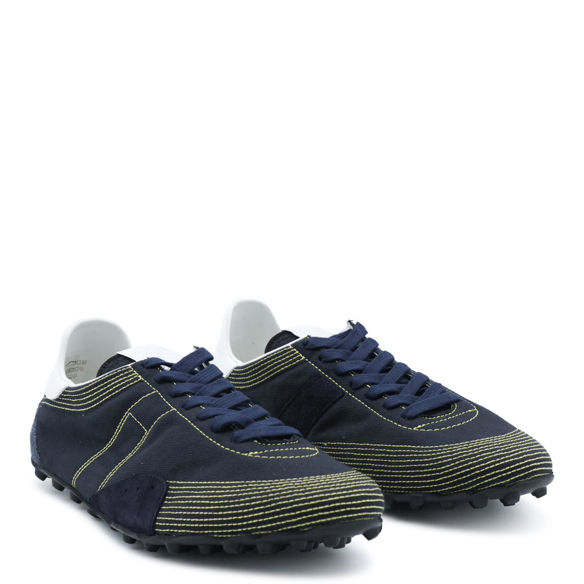 NAVY LEATHER REPLICA SOFT SNEAKERS