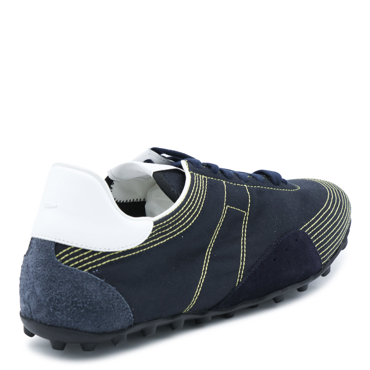 NAVY LEATHER REPLICA SOFT SNEAKERS