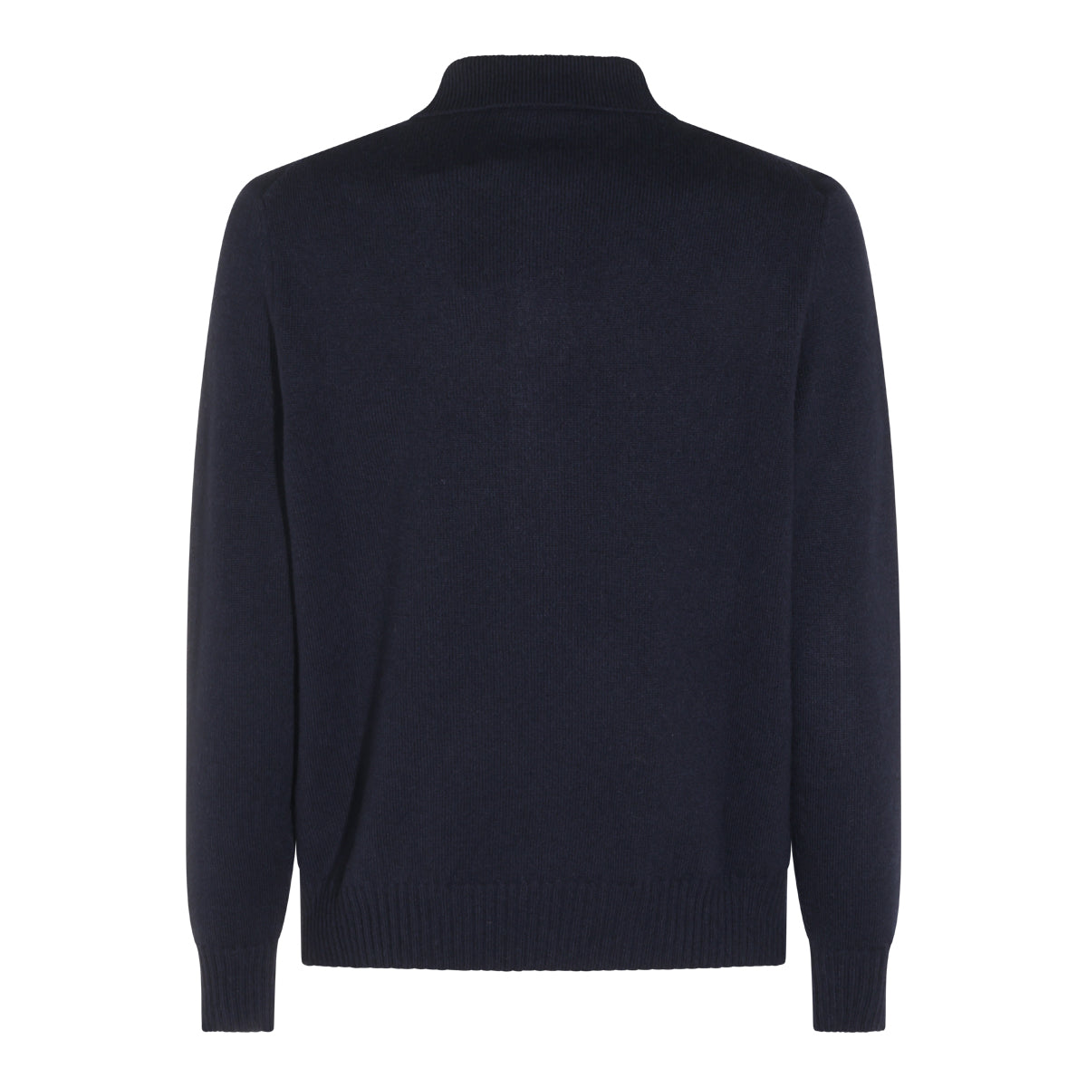 DARK BLUE CASHMERE POLO SHIRT