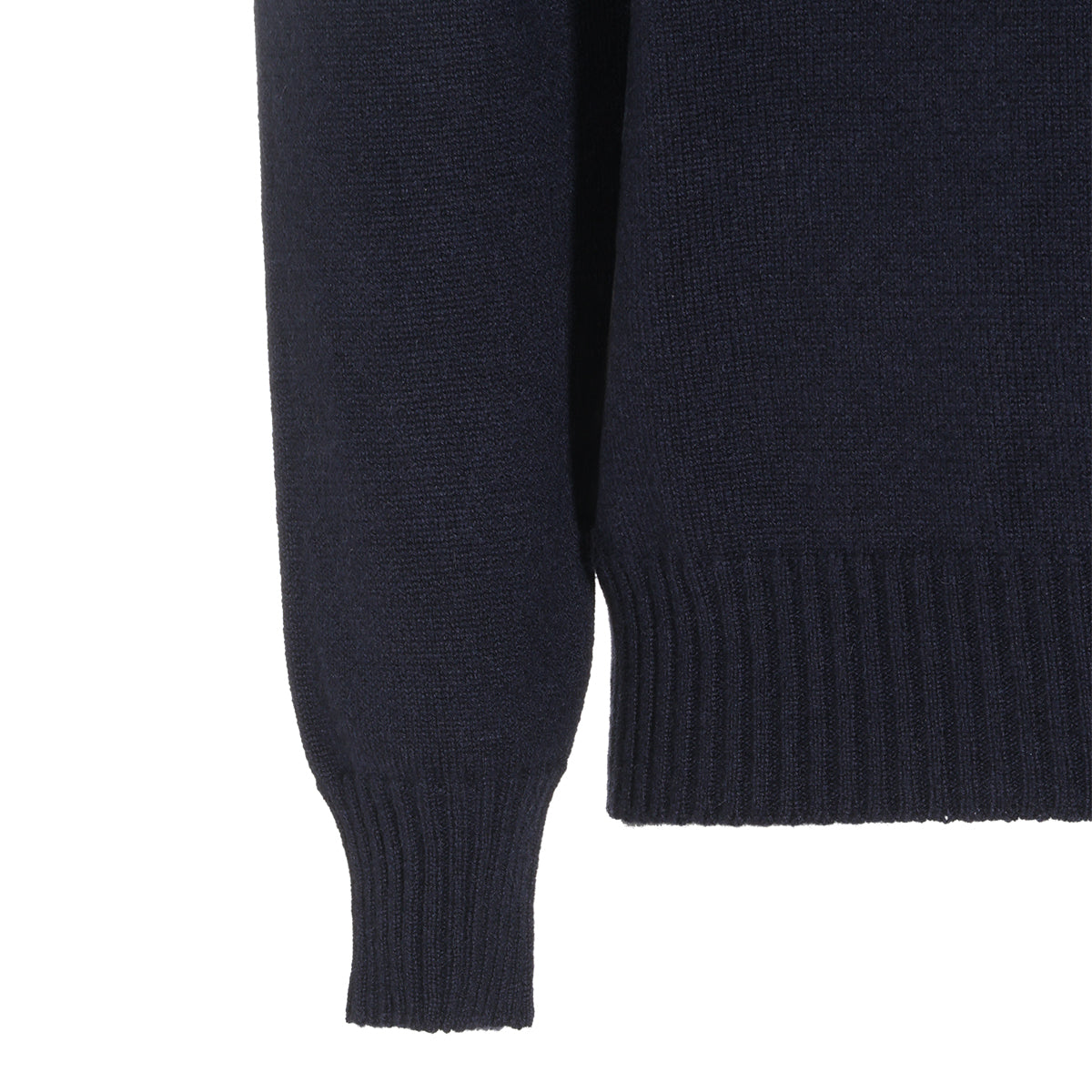 DARK BLUE CASHMERE POLO SHIRT