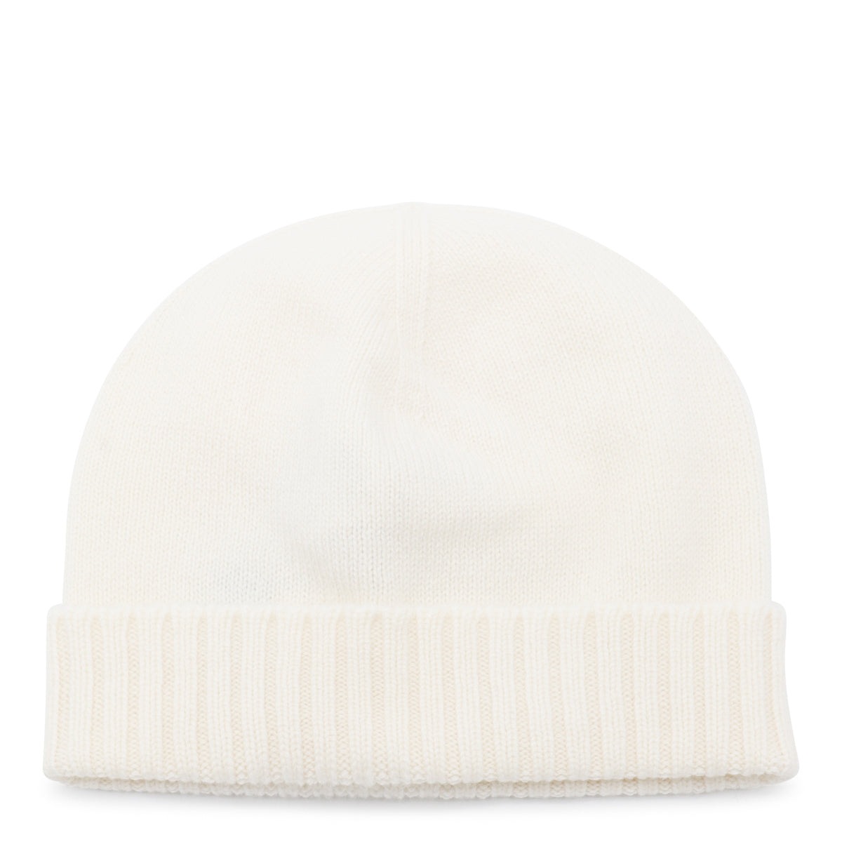 WHITE WOOL BEANIE