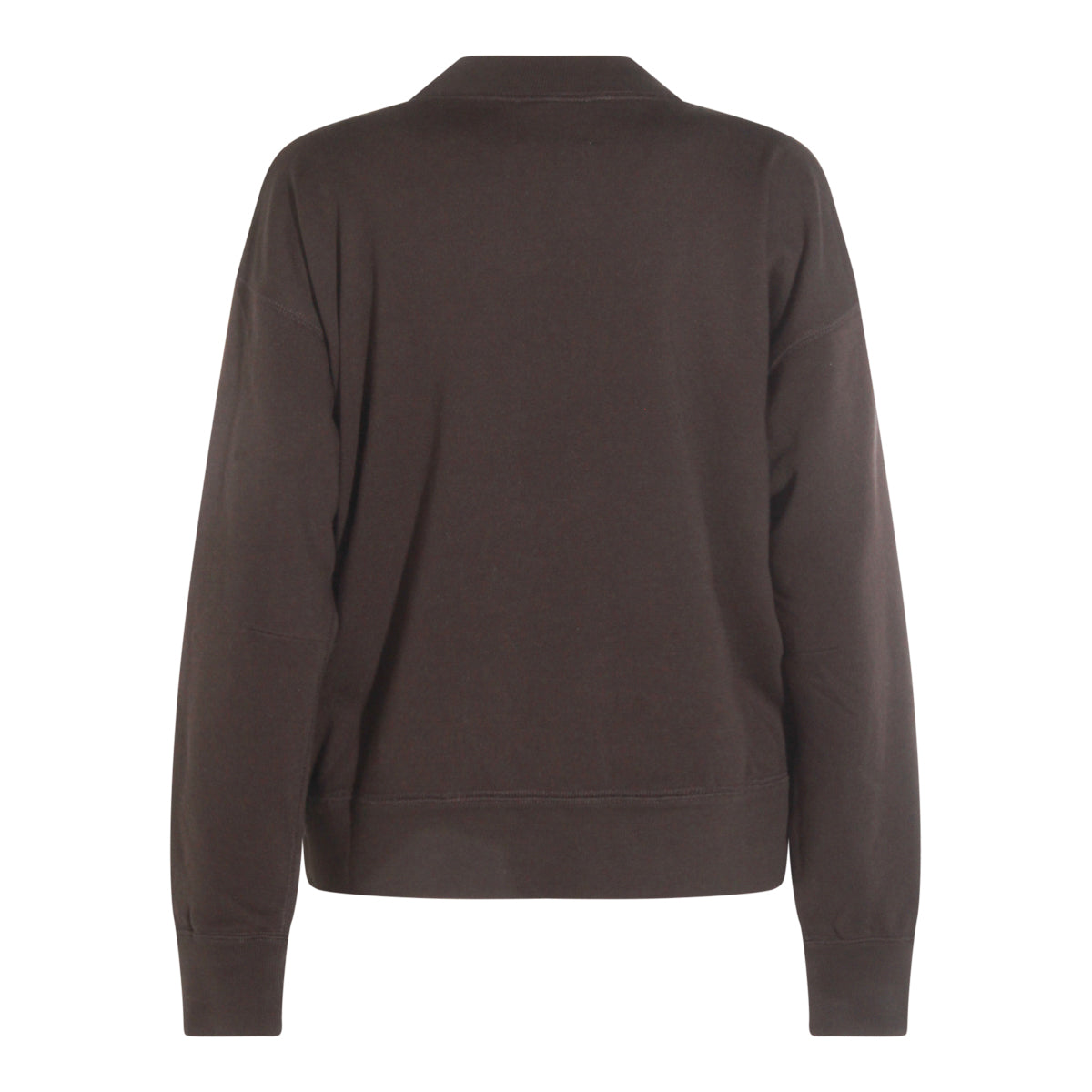 BROWN COTTON SWEATSHIRT