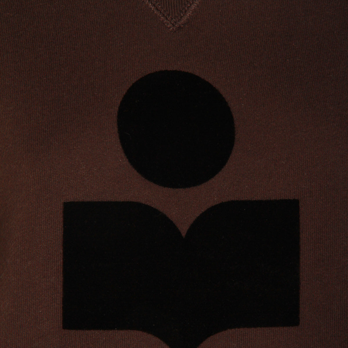 BROWN COTTON SWEATSHIRT
