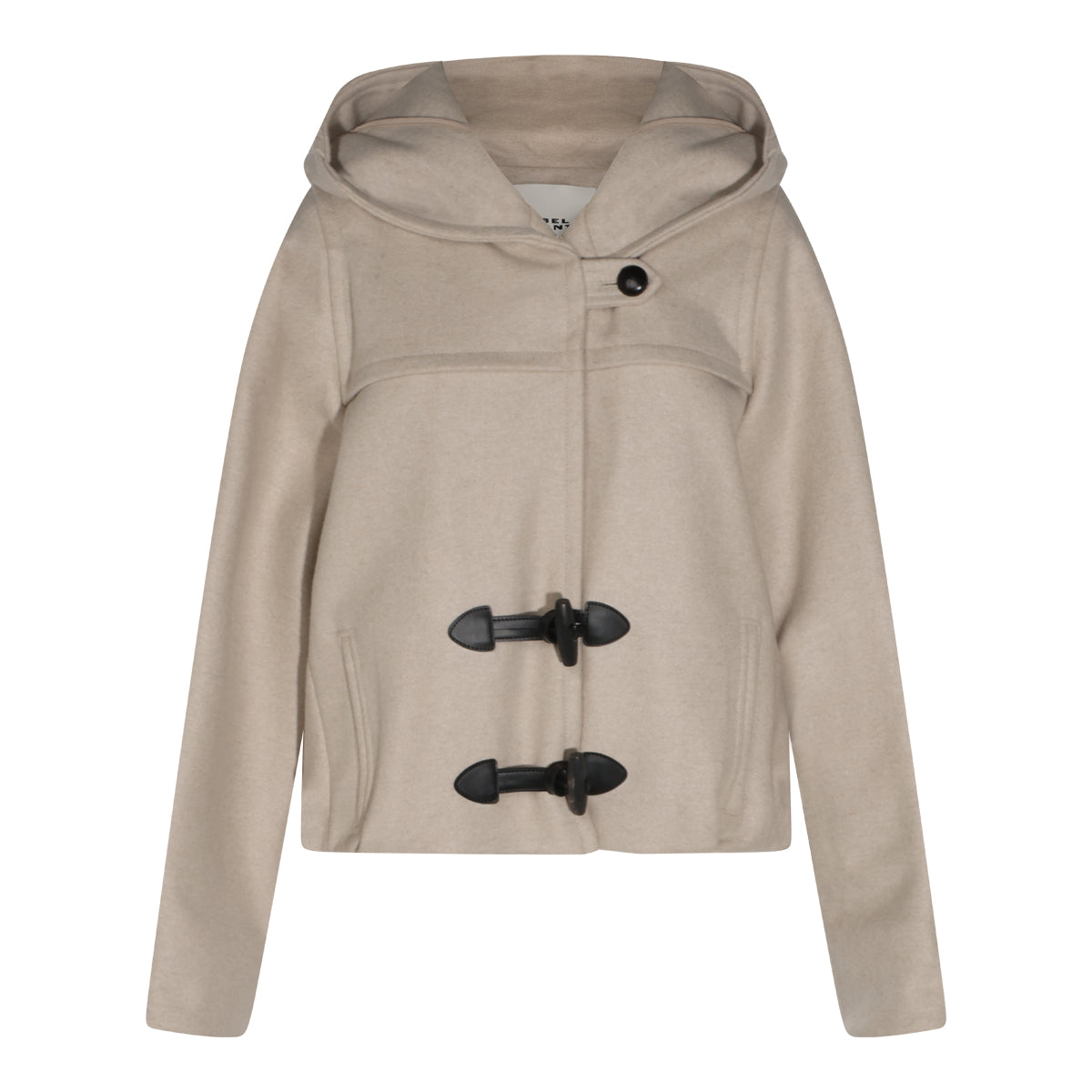 SAND WOOL AND CASHMERE BLEND TRIXIE CASUAL JACKET