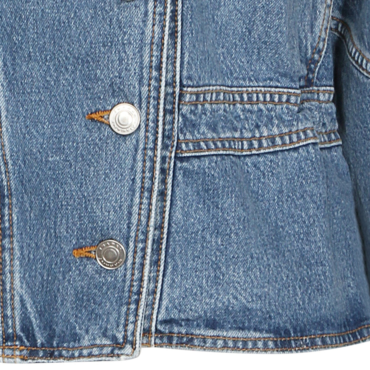 LIGHT BLUE COTTON DENIM JACKET