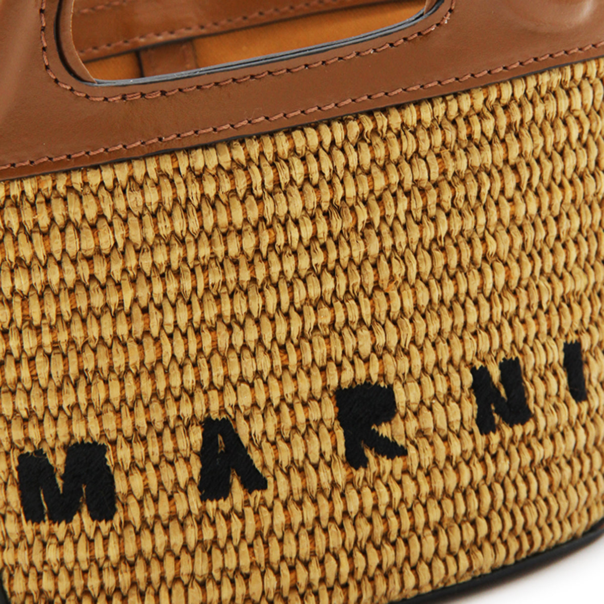 BROWN TROPICALIA MINI TOP HANDLE BAG