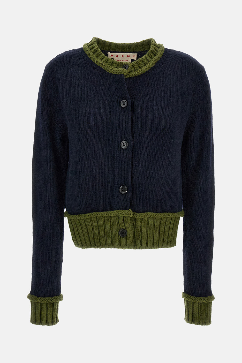 CREW-NECK CARDIGAN
