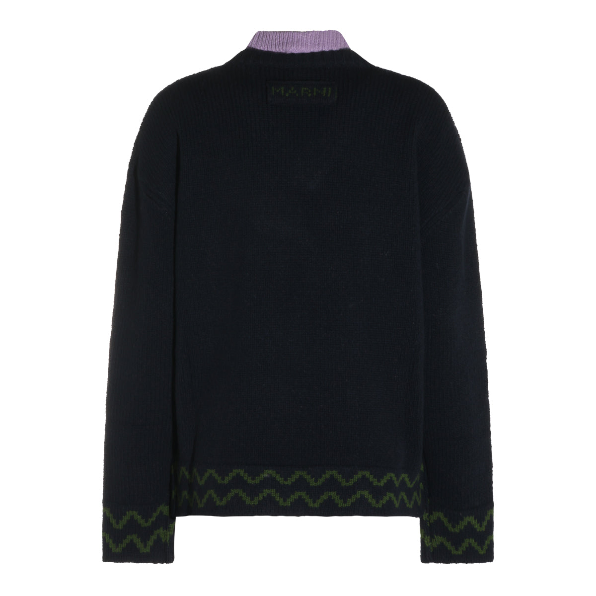 BLACK WOOL KNITWEAR