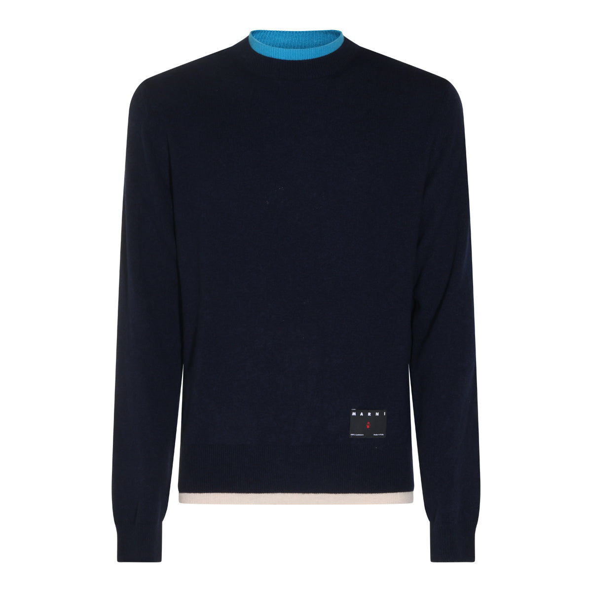 BLUE CASHMERE SWEATER