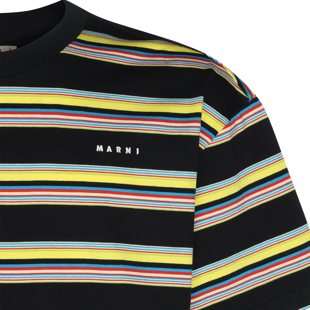 MULTICOLOR COTTON STRIPED T-SHIRT