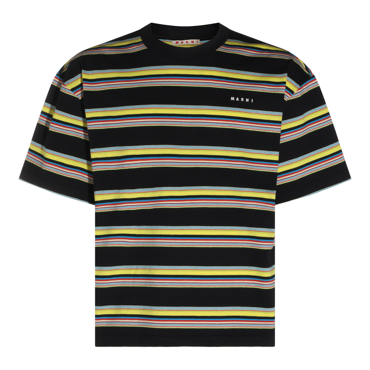 MULTICOLOR COTTON STRIPED T-SHIRT