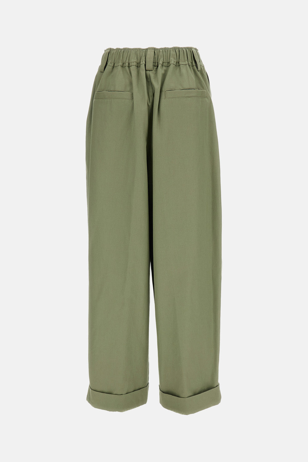 WIDE LEGE CANVAS TROUSERS