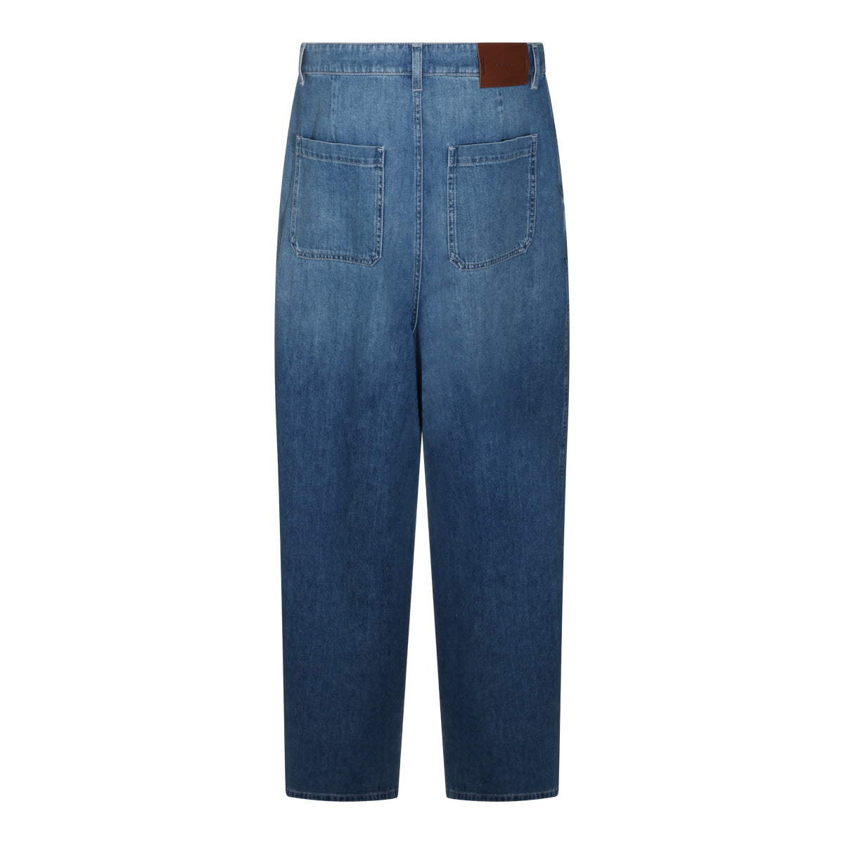 DARK BLUE COTTON JEANS