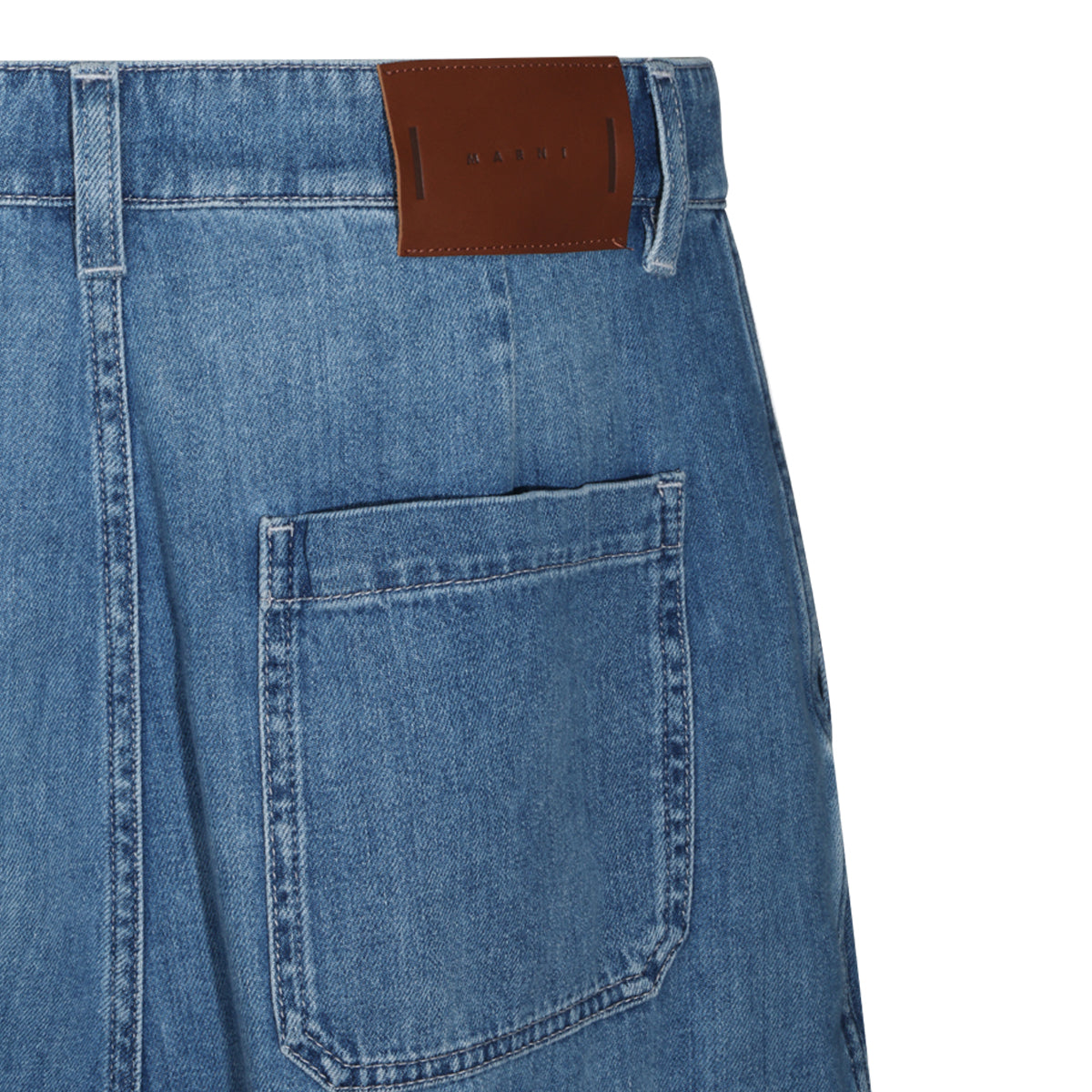 DARK BLUE COTTON JEANS