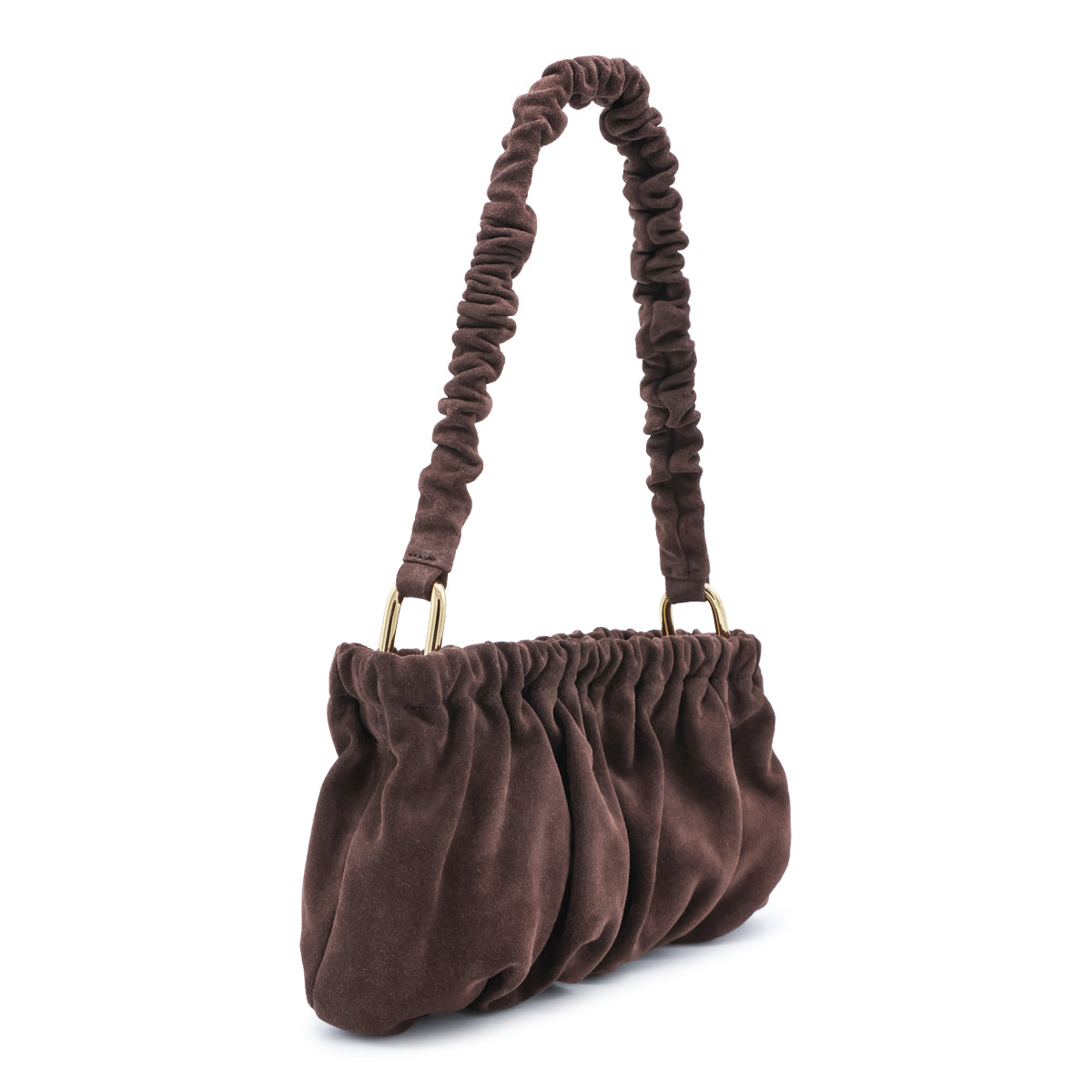 BRAMBLE LEATHER GATHERED CLUTCH