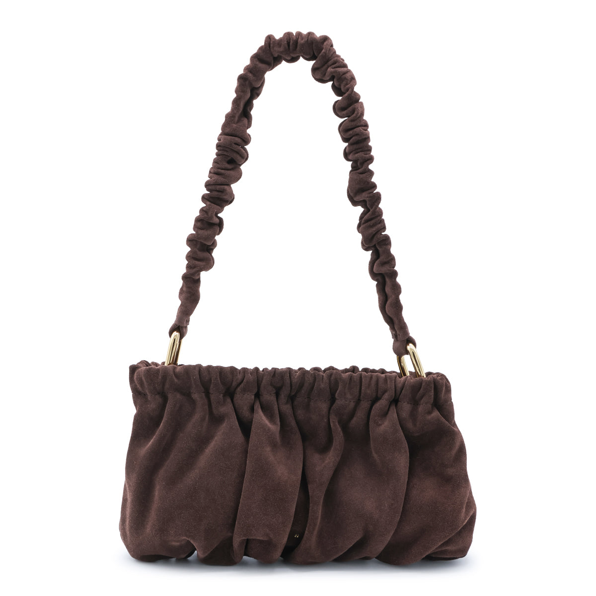 BRAMBLE LEATHER GATHERED CLUTCH