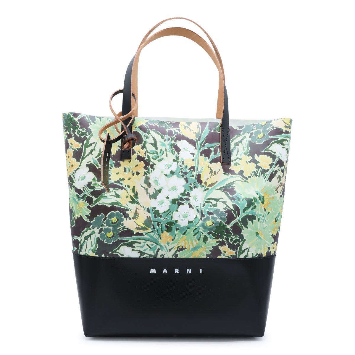 MARNI TRIBECA FLORAL PRINT TOTE BAG