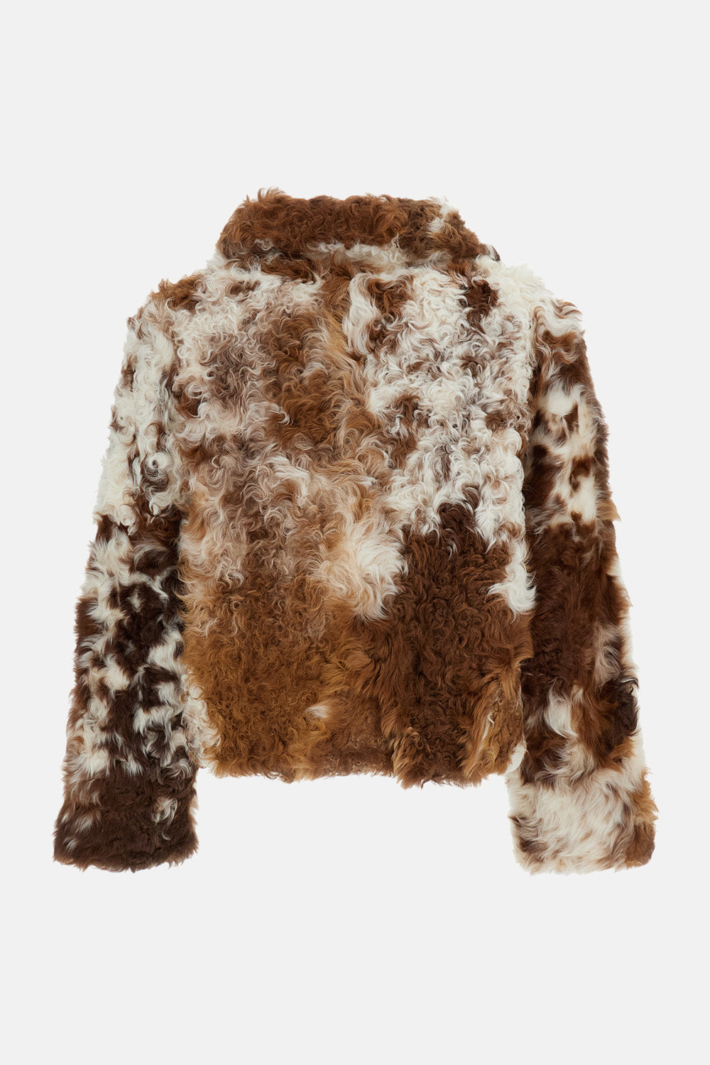 CURLY SHEEP SHEARLING NATURAL JACKET