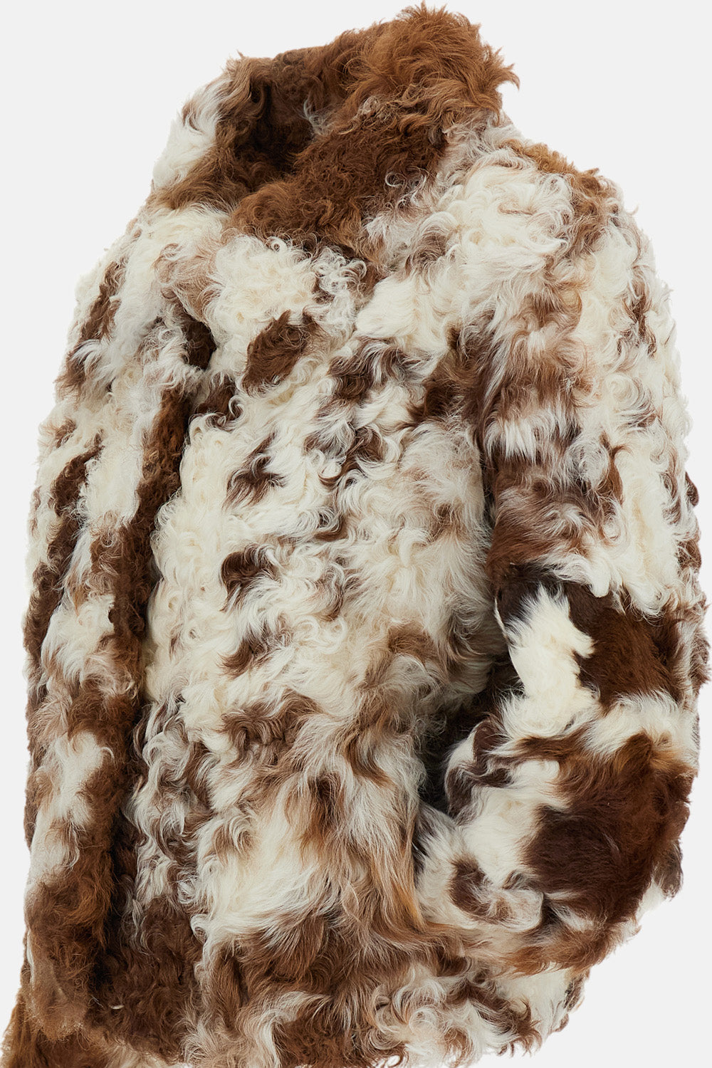 CURLY SHEEP SHEARLING NATURAL JACKET