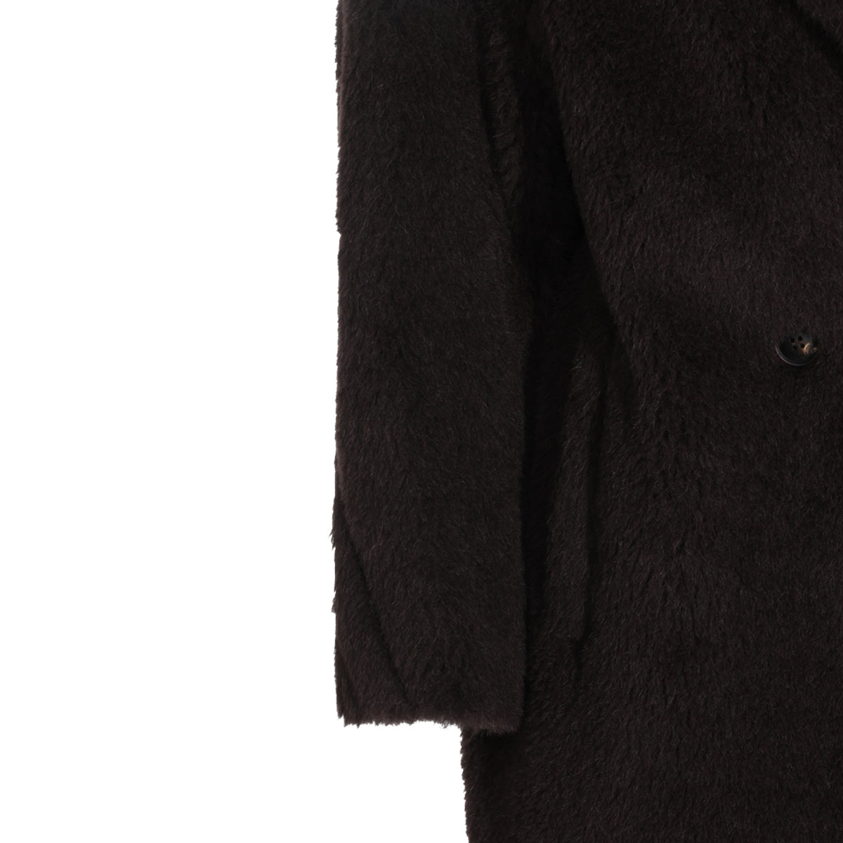 EBONY MOHAIR AND WOOL BLEND TEDGIRL COAT