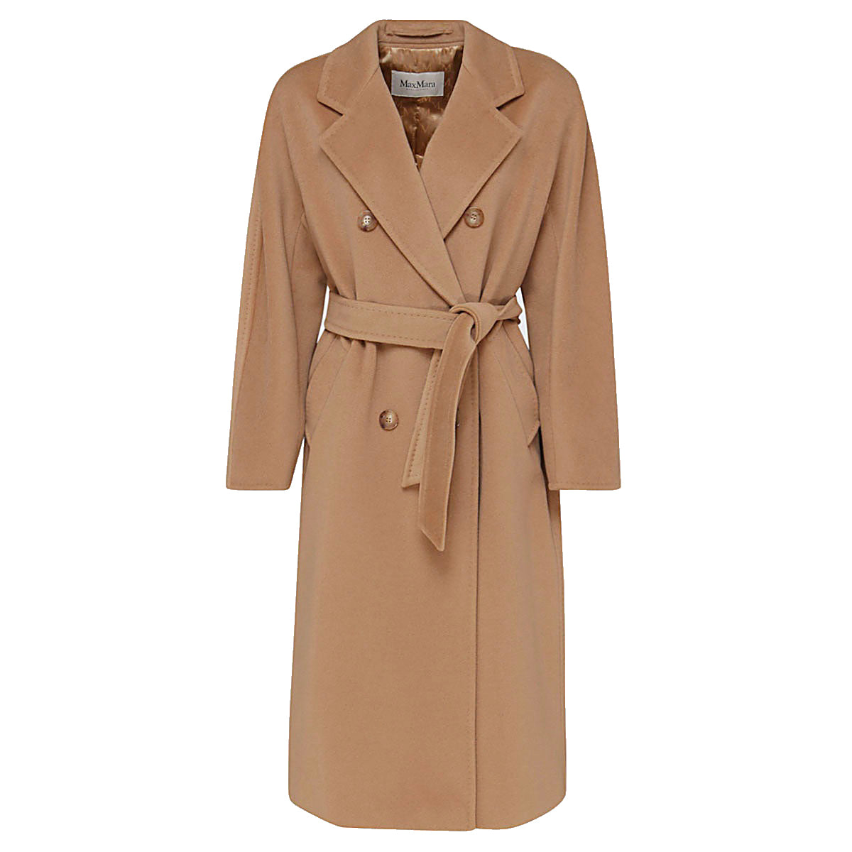 CAMEL VIRGIN WOOL AND CASHMERE BLEND MADAME COAT