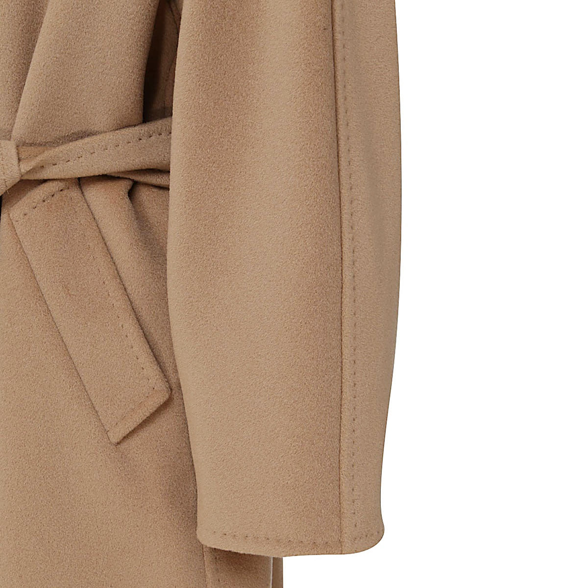 CAMEL VIRGIN WOOL AND CASHMERE BLEND MADAME COAT