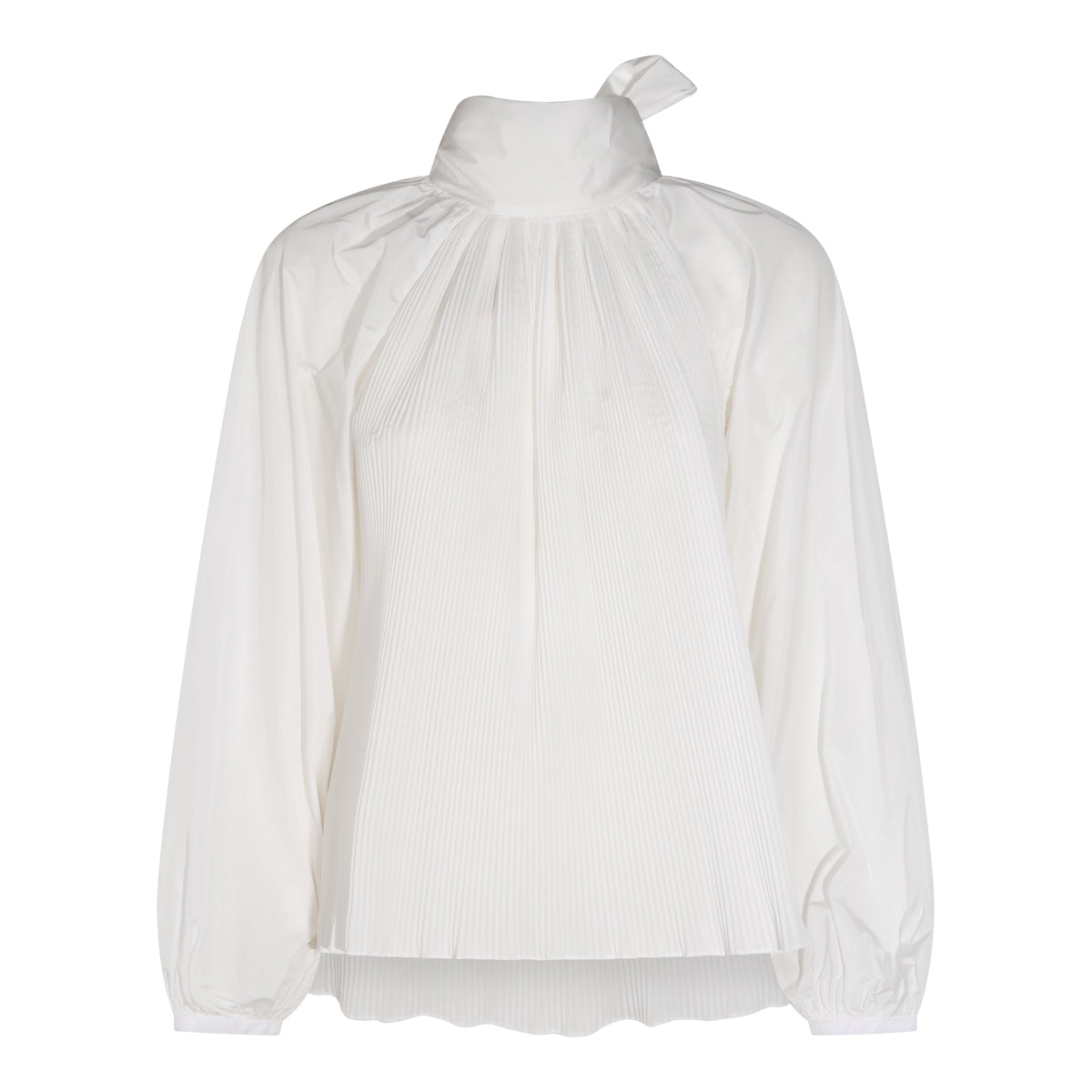 WHITE SILK BLEND VALLE SHIRT