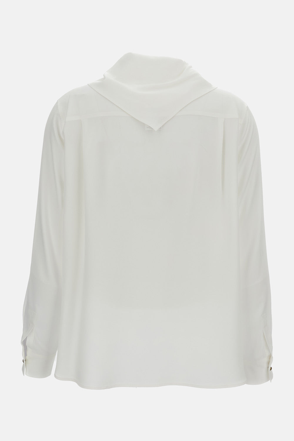 TIE NECK SCARF SILK SHIRT